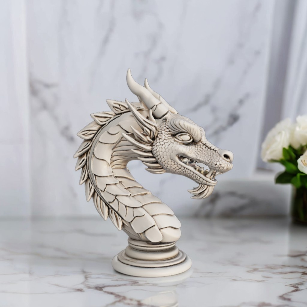 Bust Silver Dragon