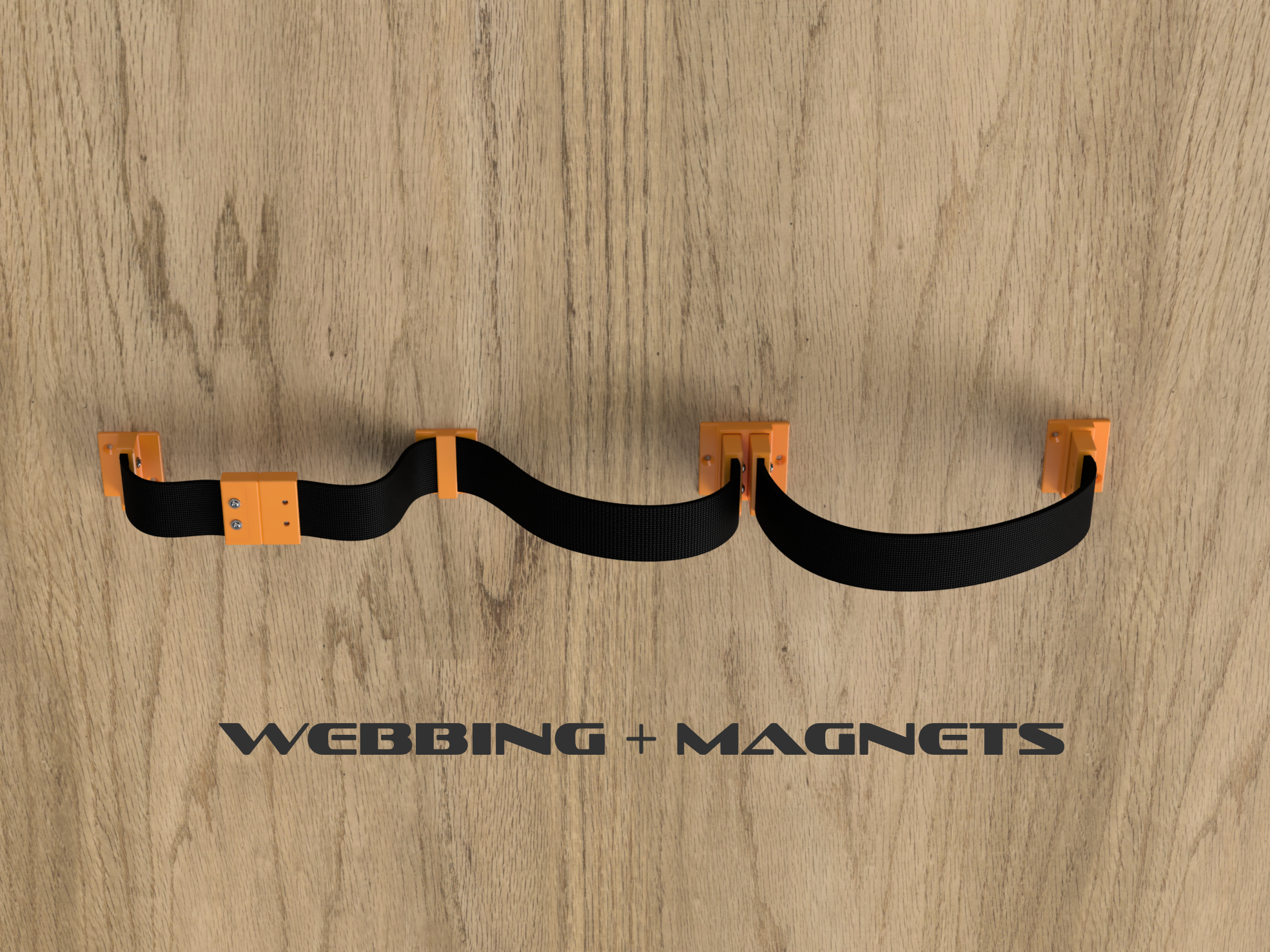 25 mm webbing magnet locking system