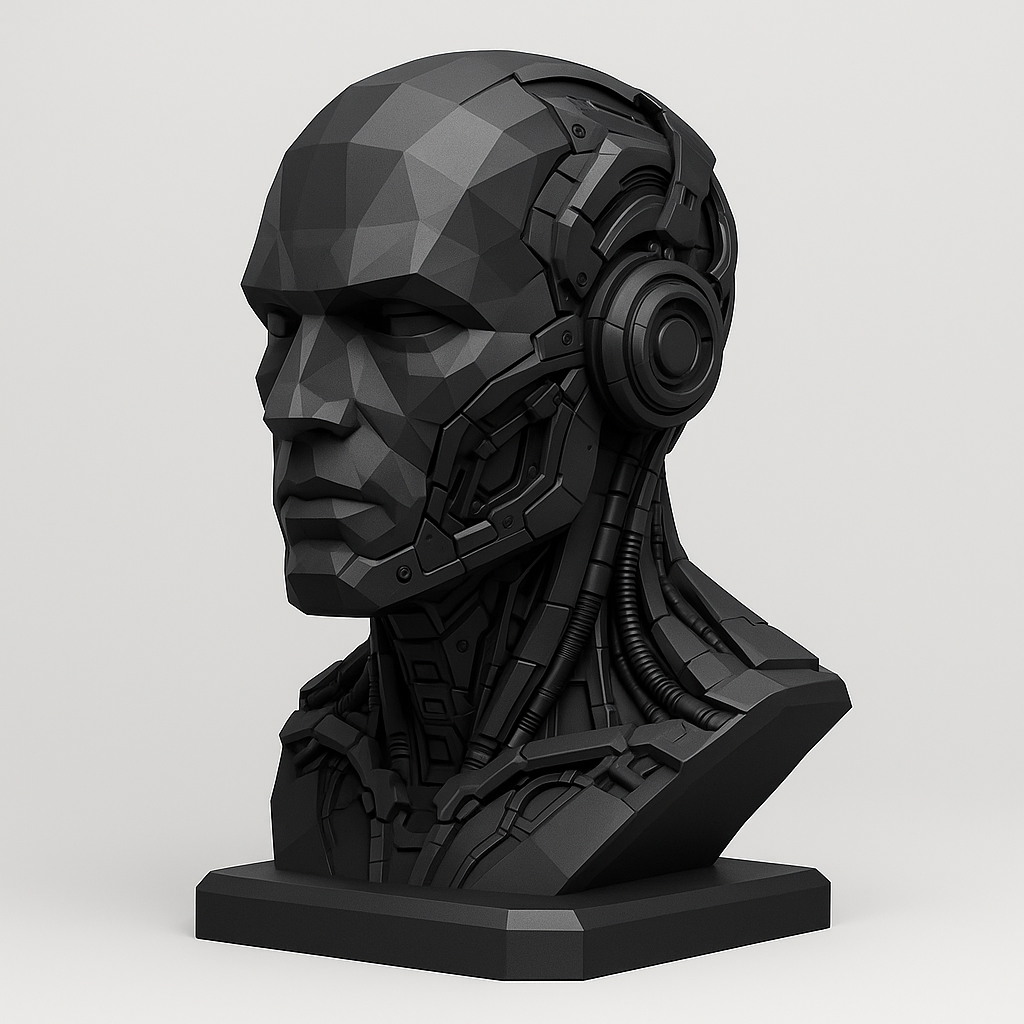 Cyber Sentinel Headphone Stand