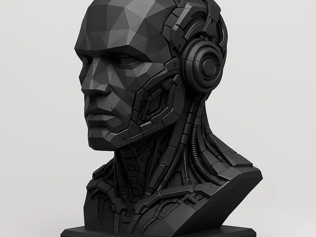 Cyber Sentinel Headphone Stand