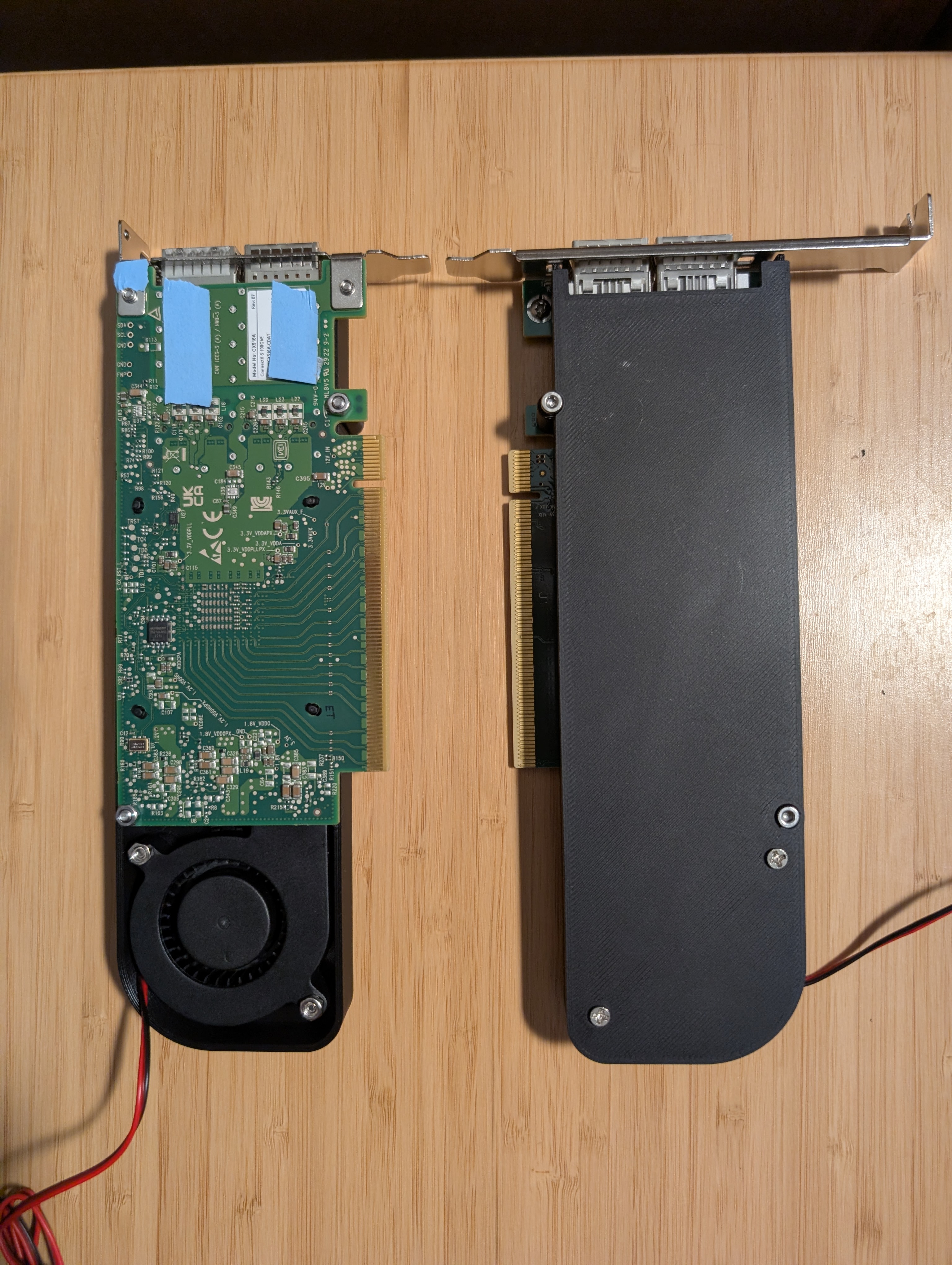 Fan shroud for ConnectX-6 Dx and ConnectX-5