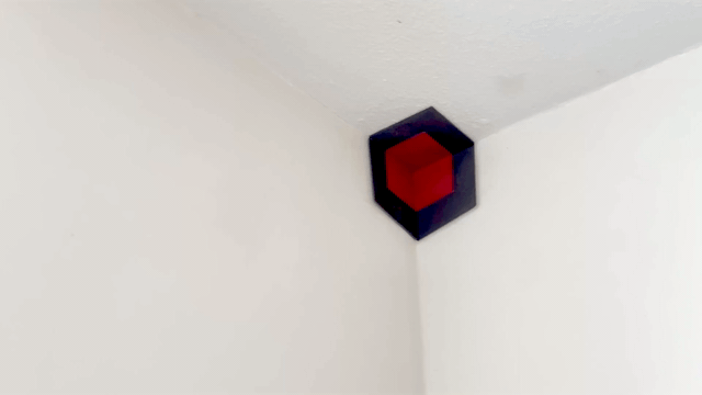 Anamorphic Corner Cube — Floats in Your Wall, Moves With You