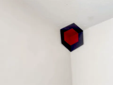 Anamorphic Corner Cube — Floats in Your Wall, Moves With You