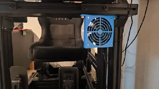 Fan mount for sim rig