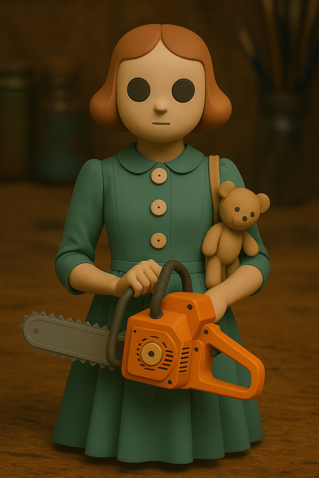 Creepy Cute Chainsaw Girl Figurine