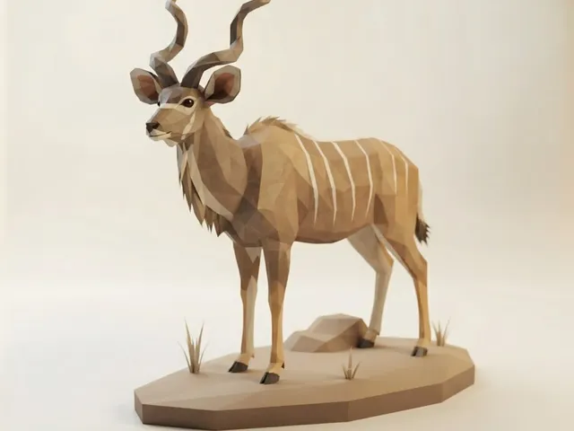 Low Poly Kudu