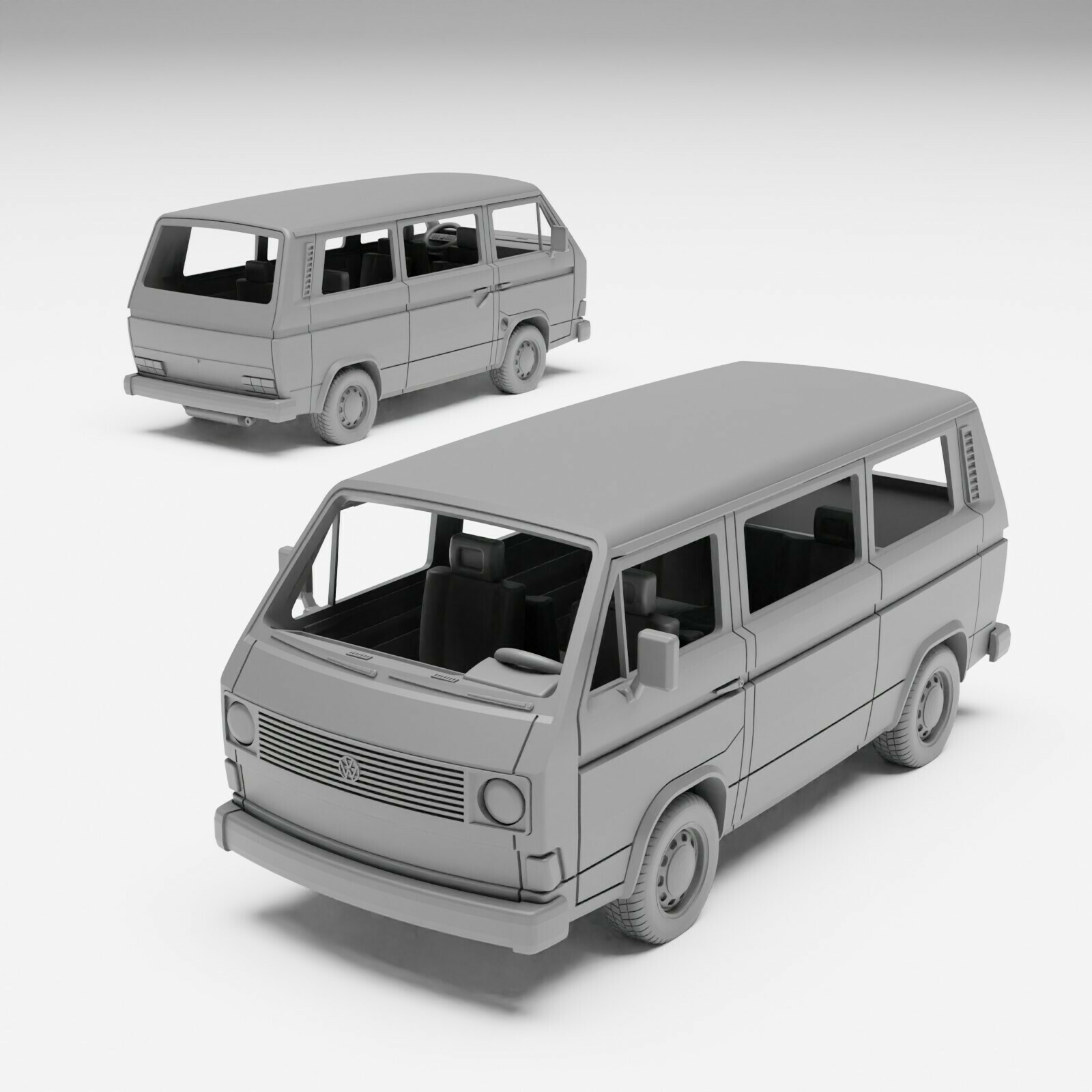 VW T3 - H0 scale van model kit