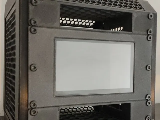 Display-Holder for  10″ Rack  ( 7-Inch / USB Touch / 1024x600 / HDMI )