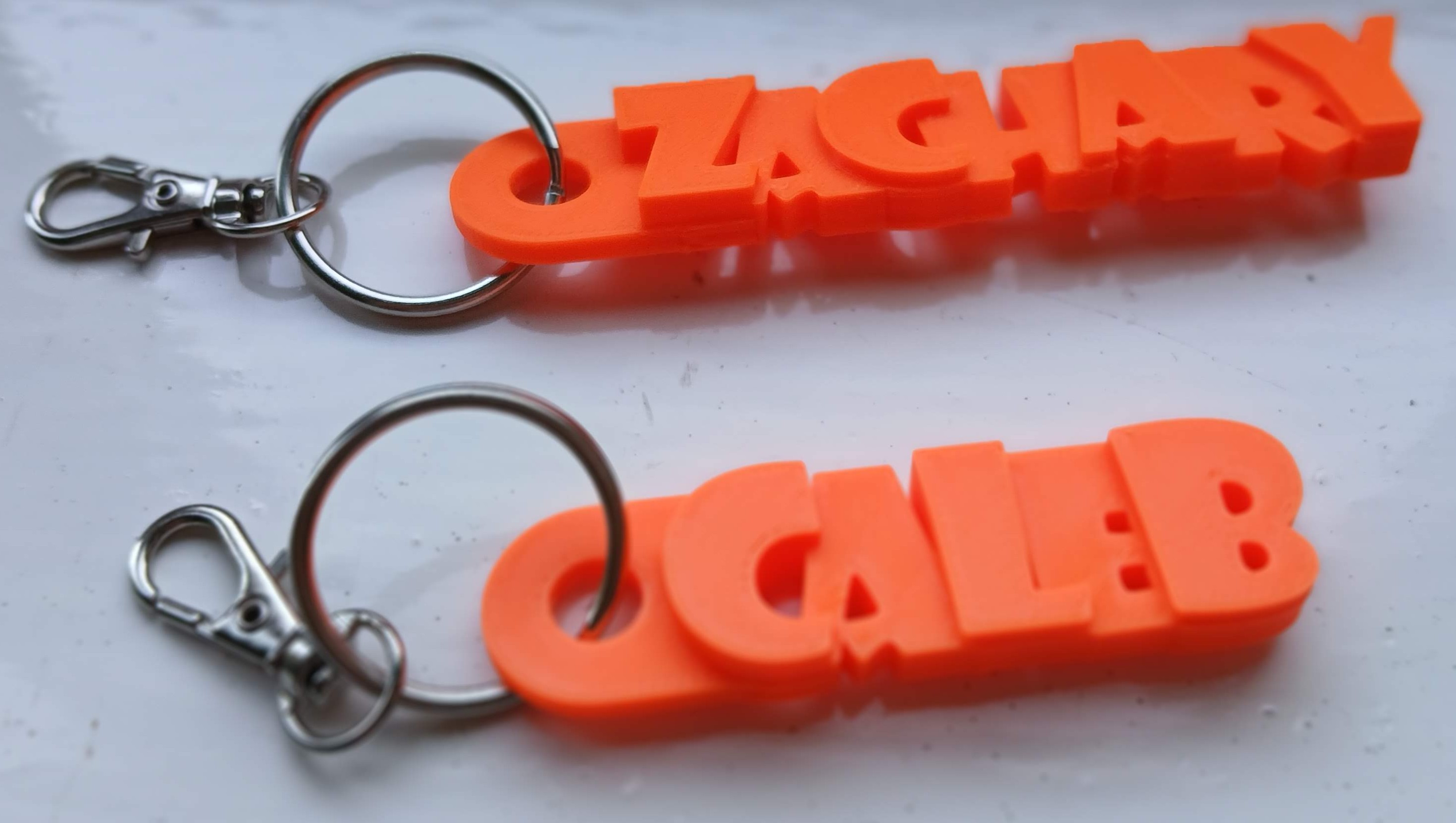 3D Name Keyring