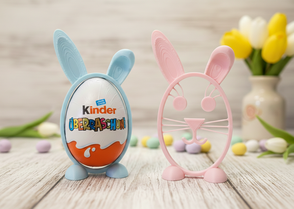 Osterhasen Eierhalter für Kinder Überraschungseier