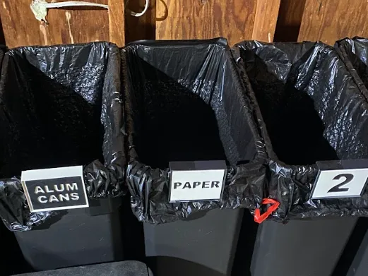 Trash Can Sign Holder