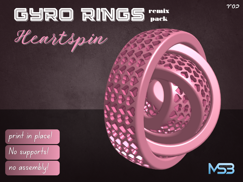gyro rings- heartspin