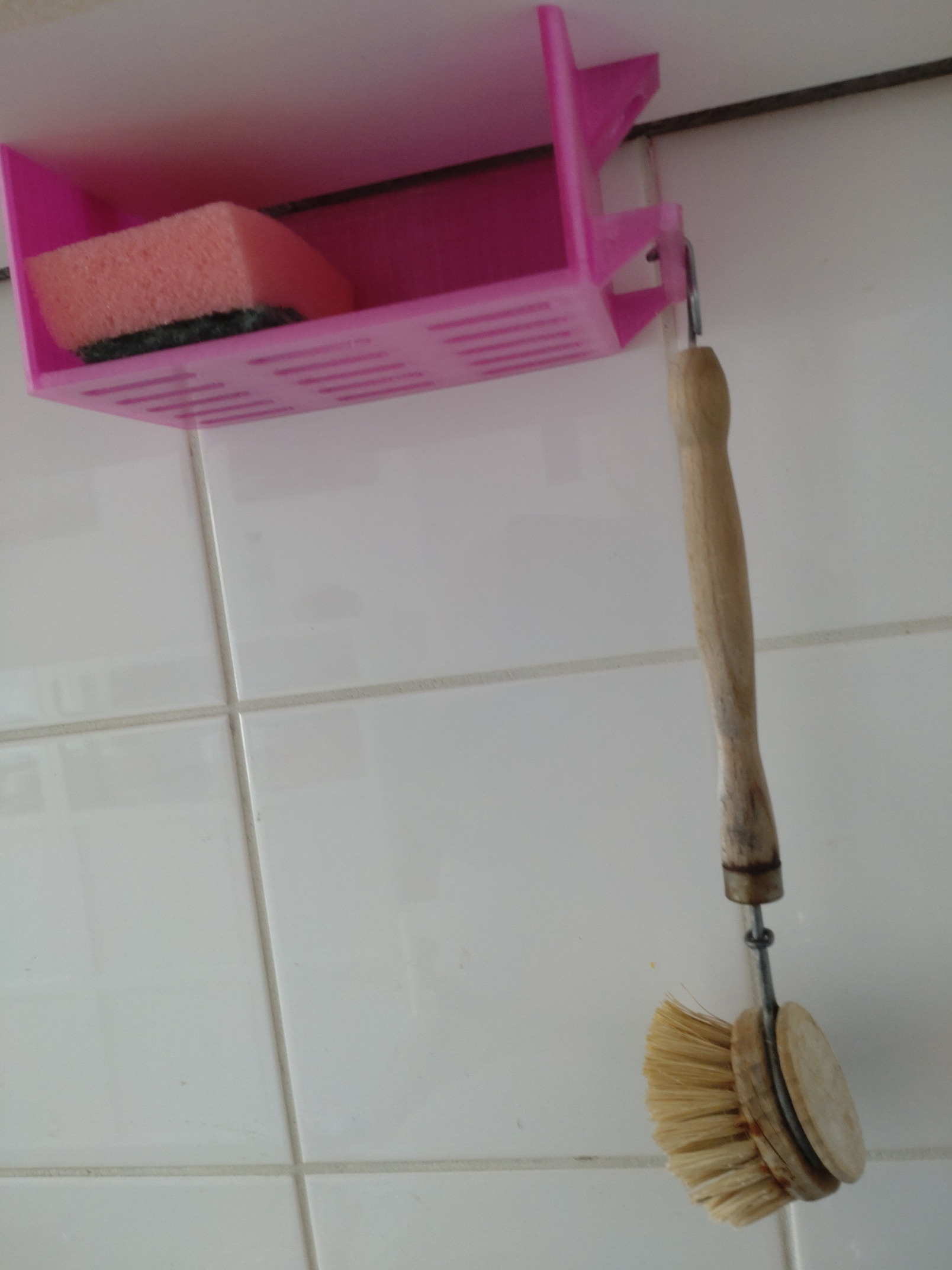 Remix: Top mounted Sponge holder (dish brush)
