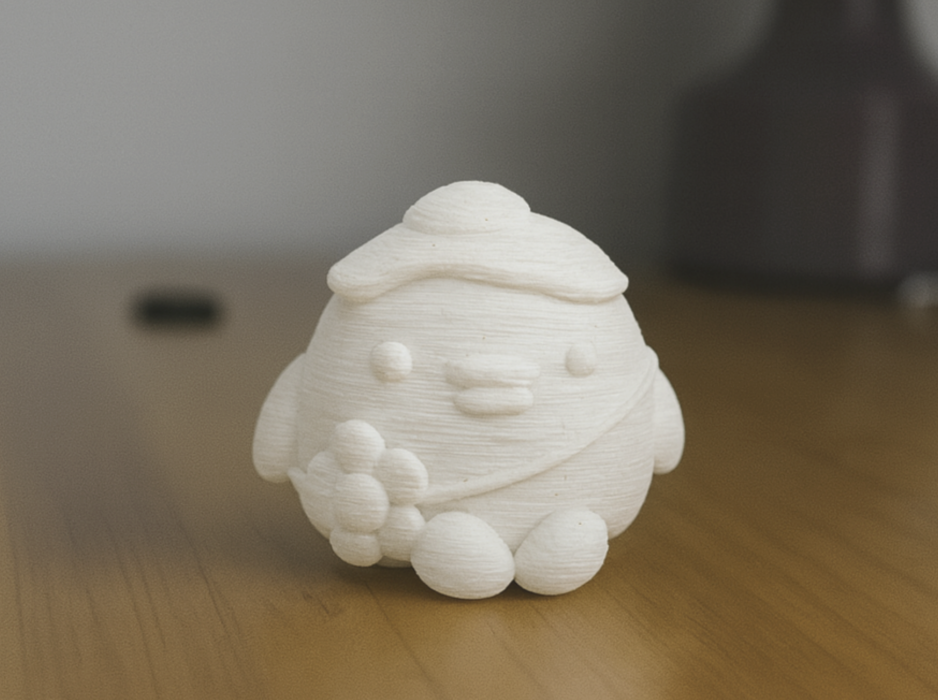 Cute Creature with Flowers Figurine