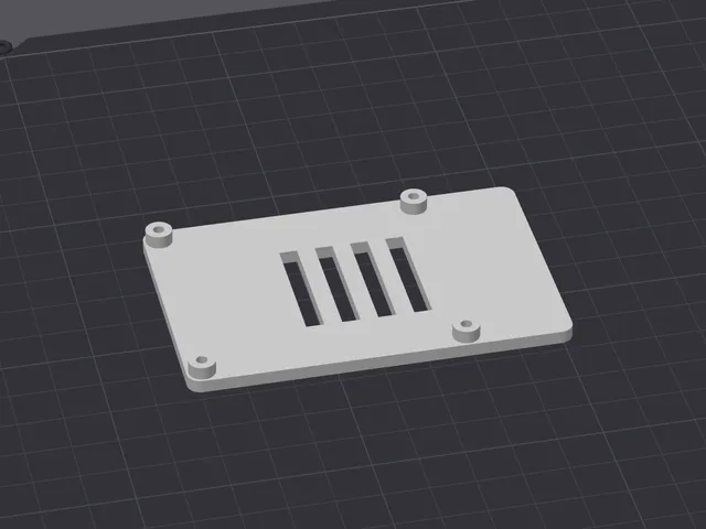 Basic Raspberry Pi Mount Plate (3B/4B)