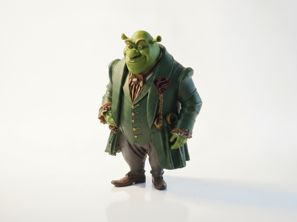 Dapper Shrek Figurine Cartoons Animation 3D Printable