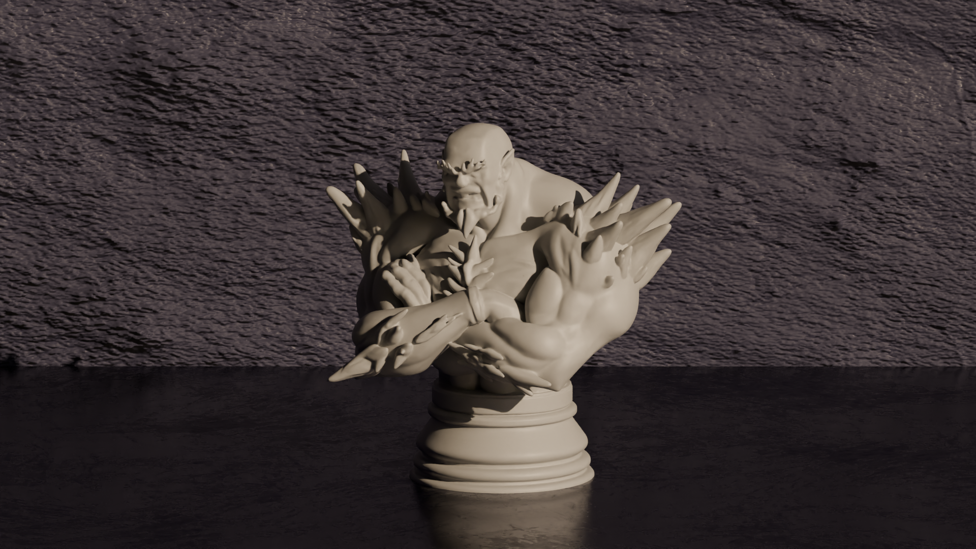 Doomsday Bust - DC Comics Figures 3D model by CalebTimoteo