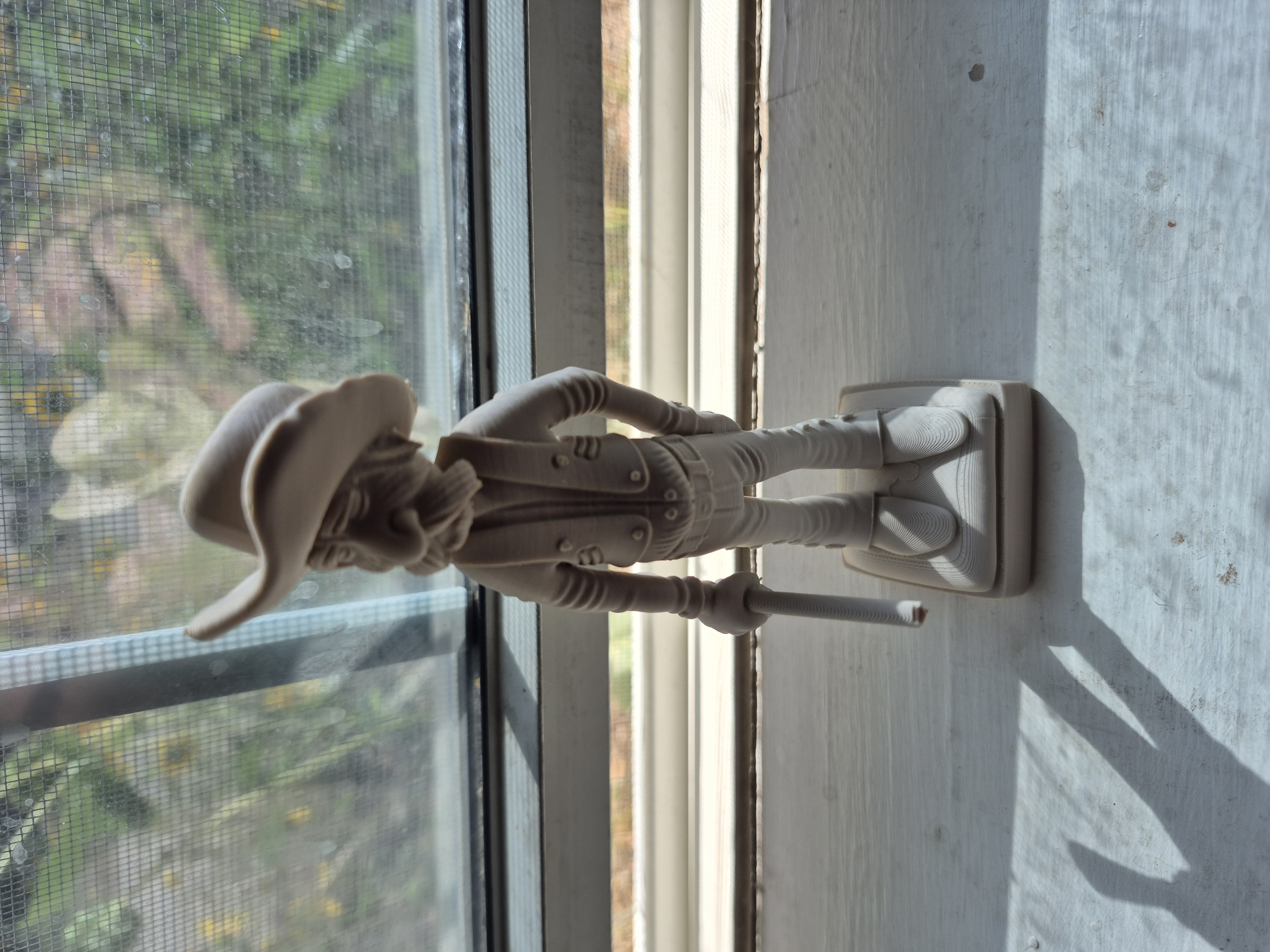 Cowboy carving