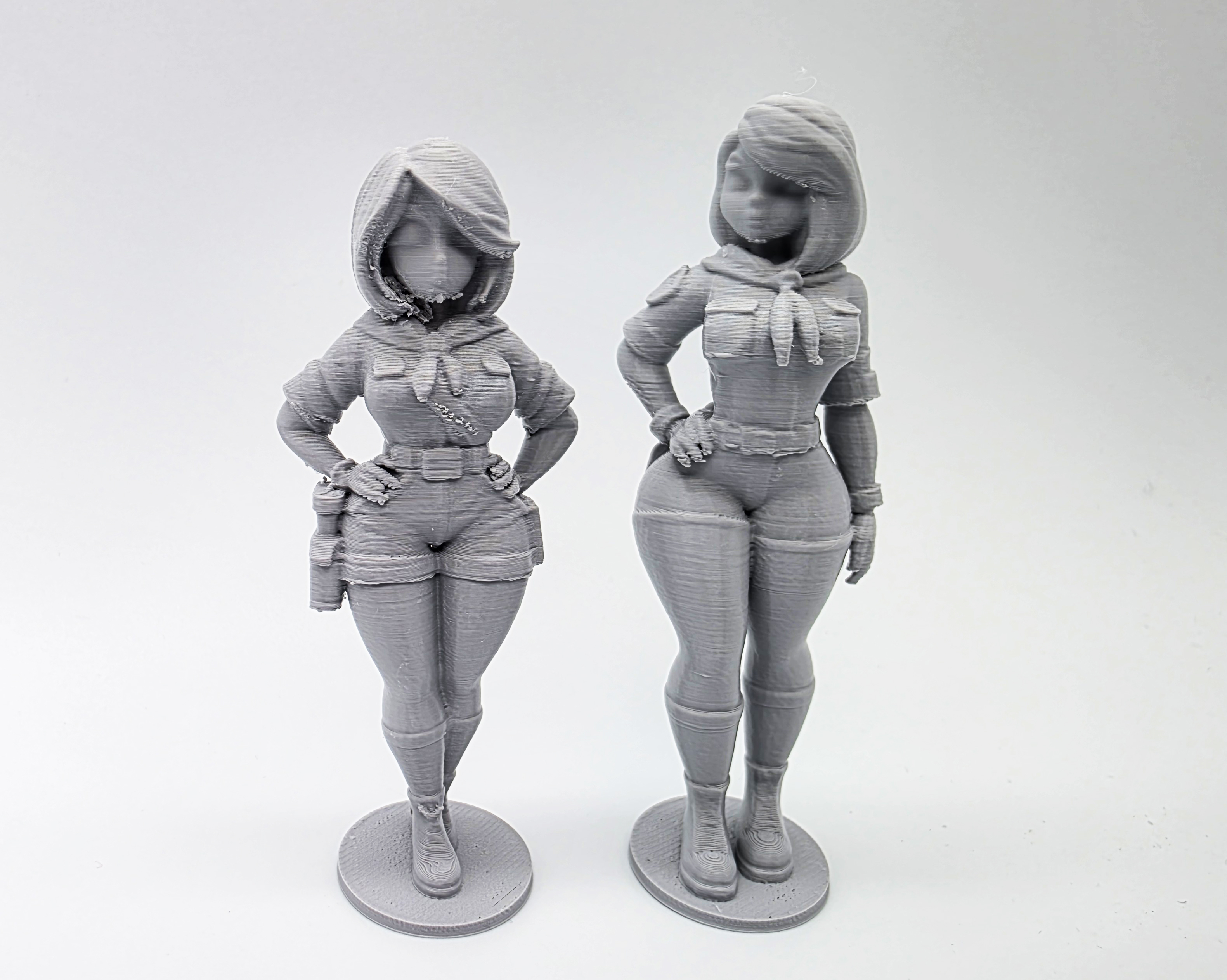 2 Female Scout Master Figures