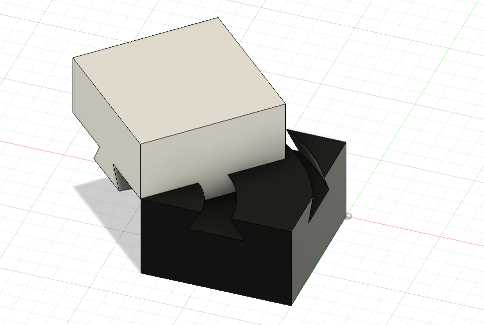 Parametric Impossible Dovetail Box with adjustable curved track