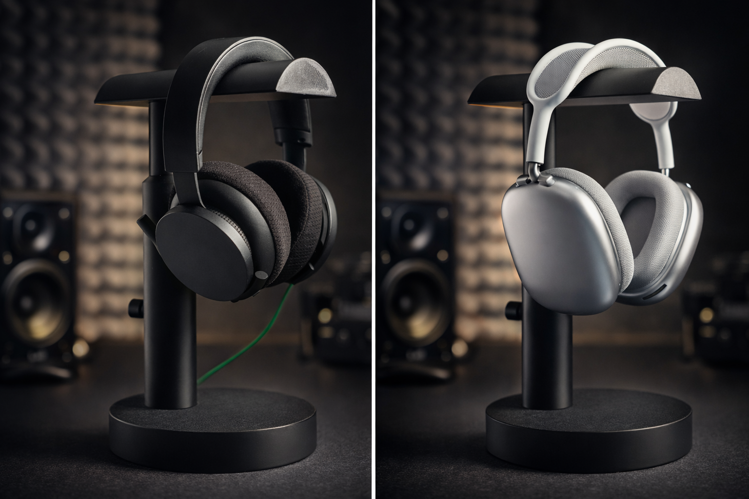Adjustable Headphone Stand for Desk – Minimal Telescopic Headphones Holder | Modern Office Design — thumbnail 8