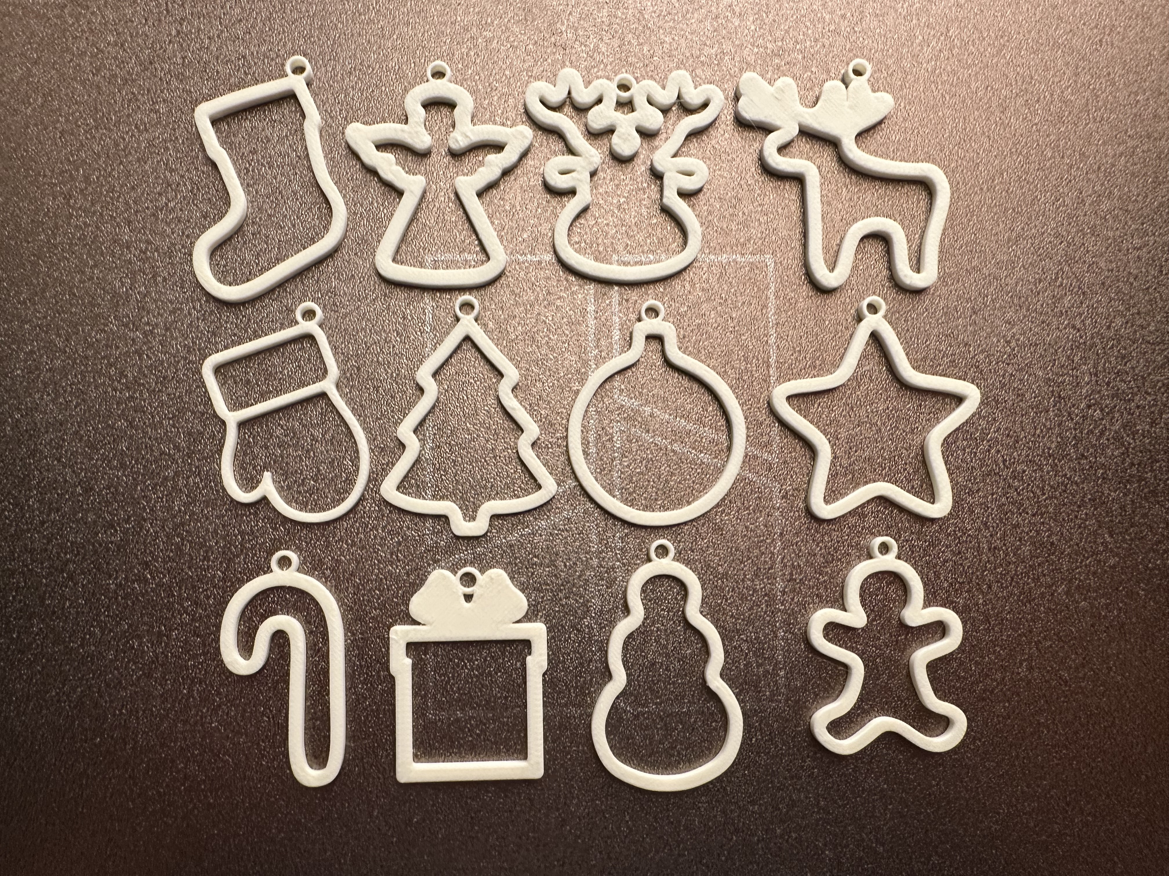 Christmas Ornaments Set (12 Designs) – Easy & Fast Print