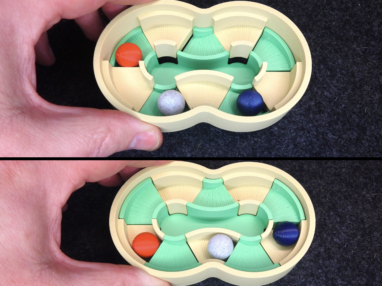 Miniatura 4 do modelo 3D Hand rotating marble run