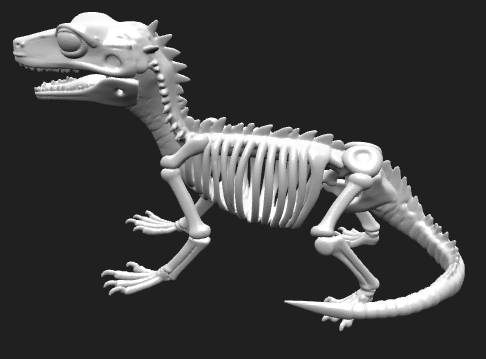 skeleton lizard