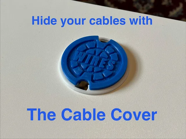 Desk Wire Hole Cover - Manhole or Water Main - Cable Organization