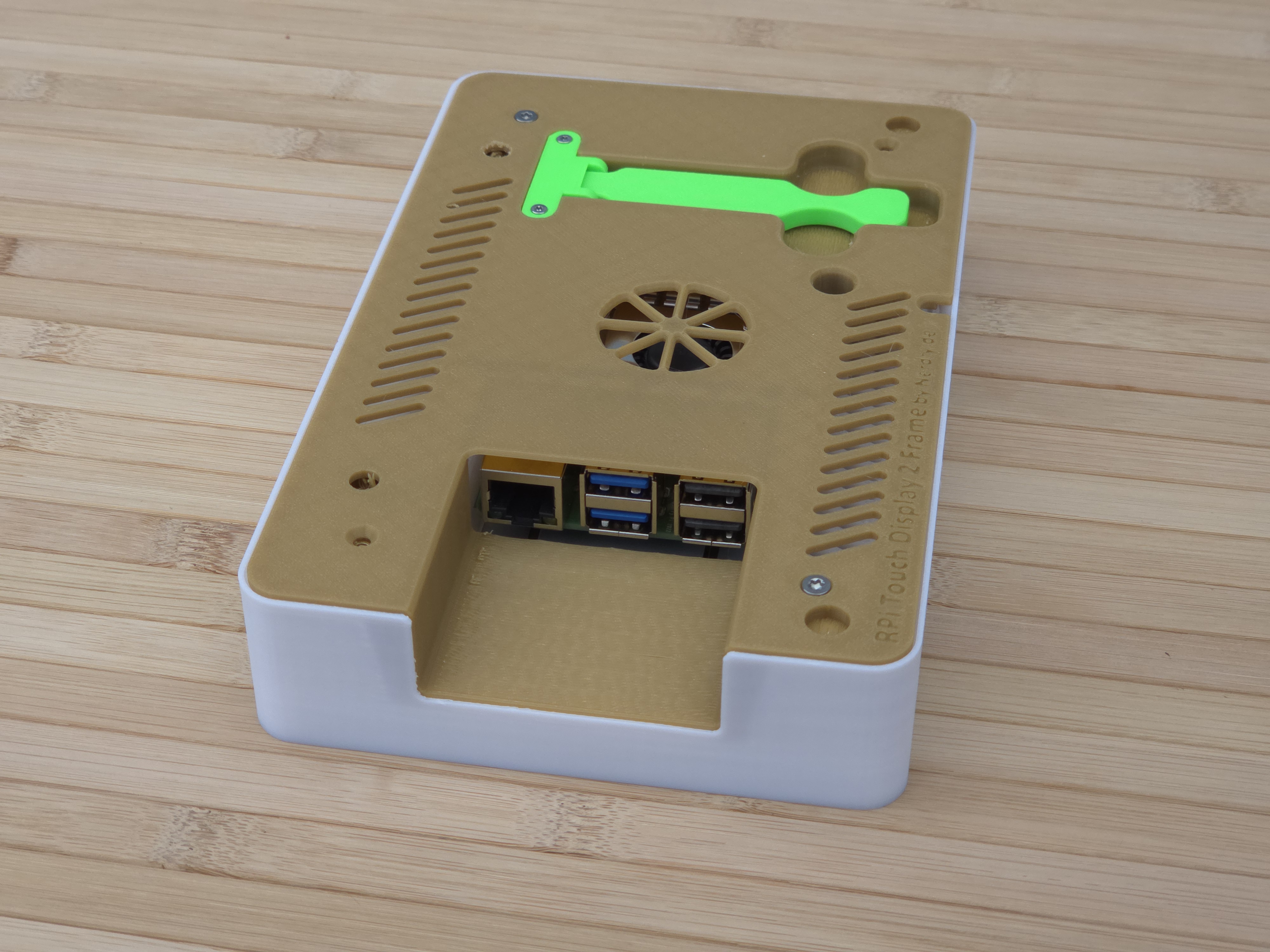 Raspberry Pi  7" Touch Display 2 Frame for RaspberryPi 5 - Horizontal - incl. Cutout - by Nerdiy.de — miniatura 5