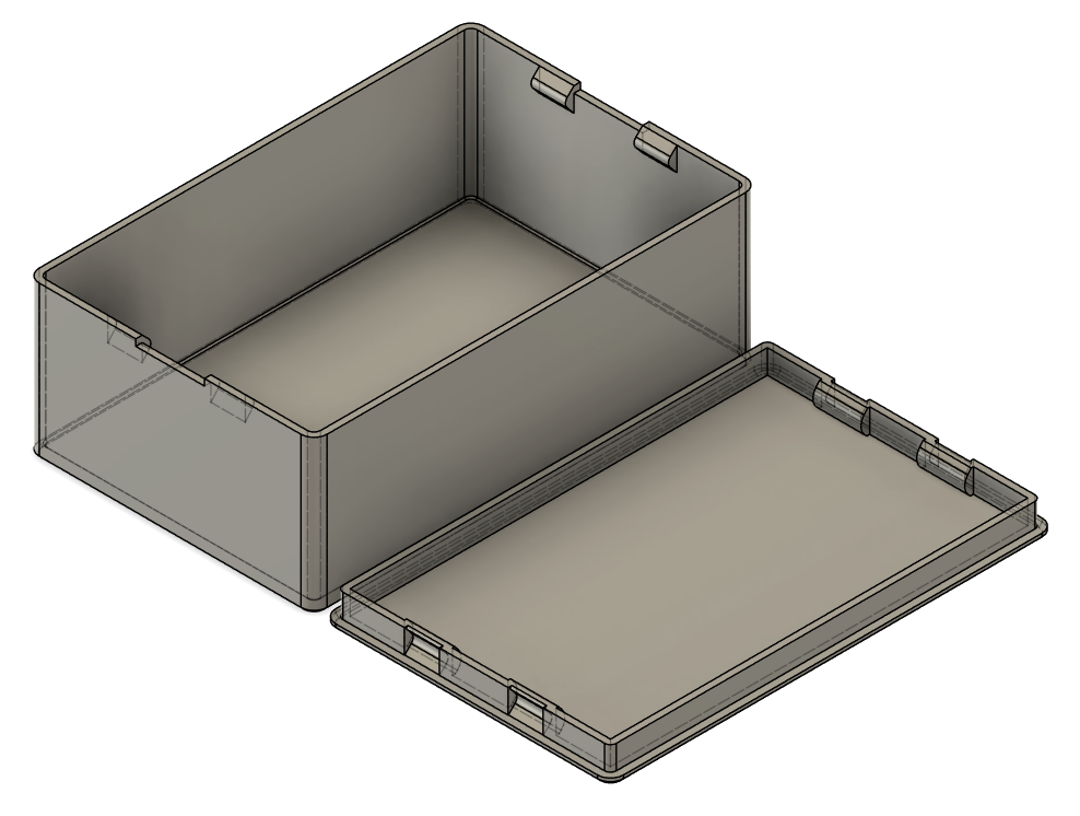 Parametric Snap Fit Electronics Enclosure Box