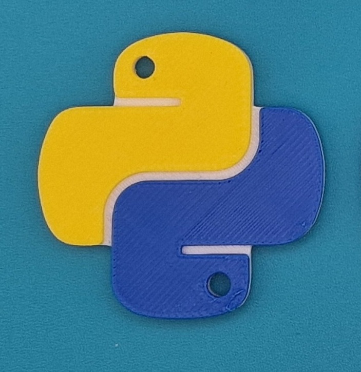 Python Logo Keyring