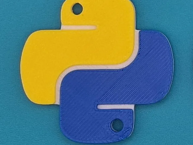 Python Logo Keyring
