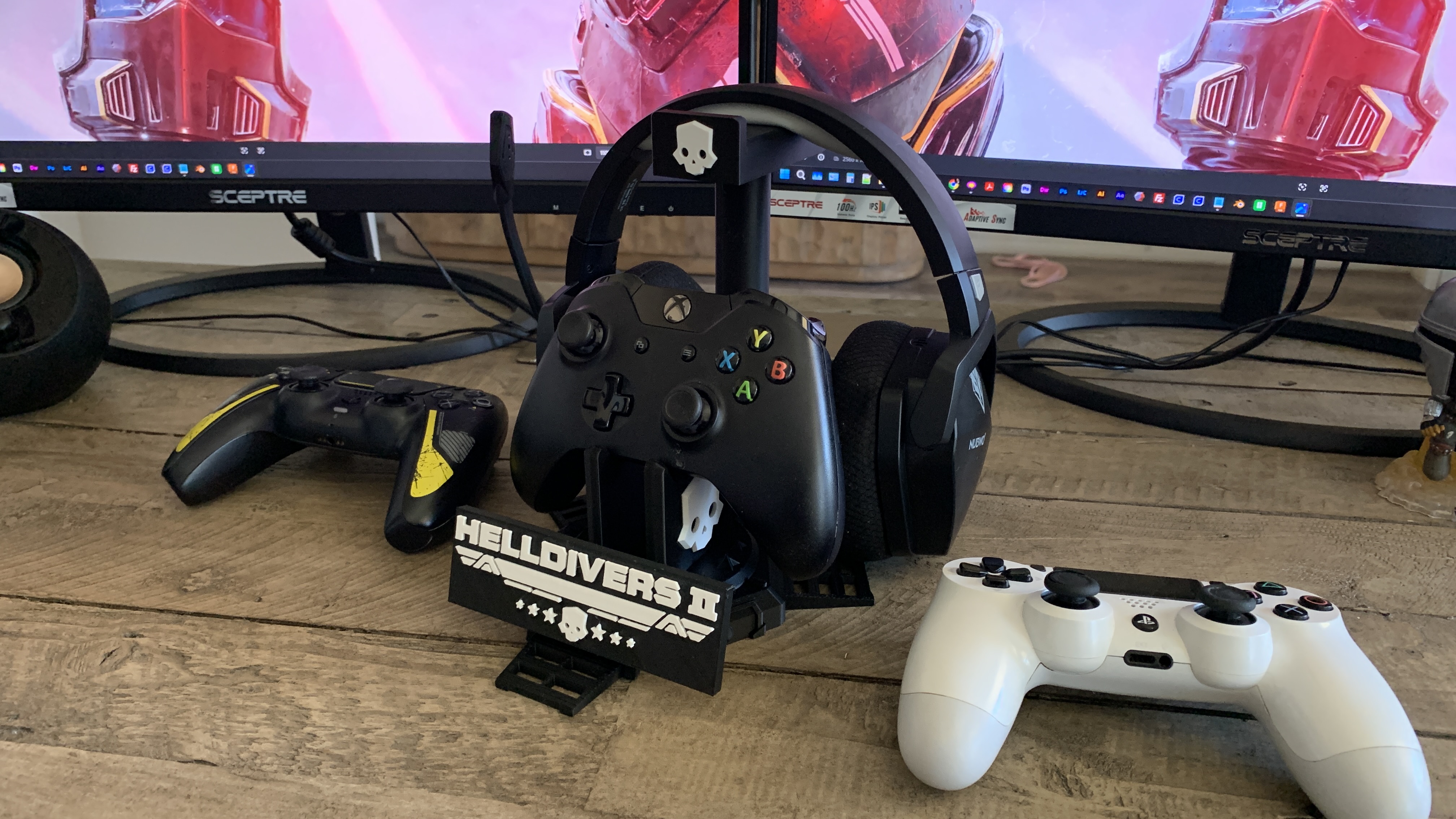 Miniatura 3 do modelo 3D Helldivers 2 Themed Headset & Controller Stand