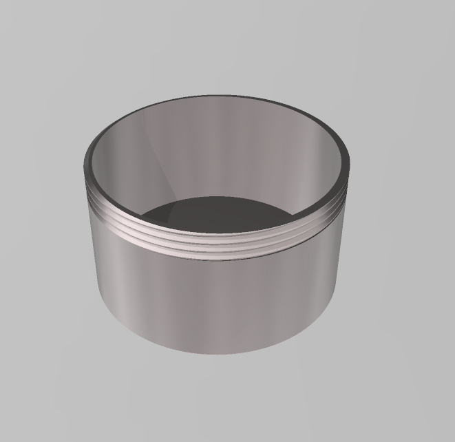 Miniatura 3 do modelo 3D Round Box with Threaded Lid