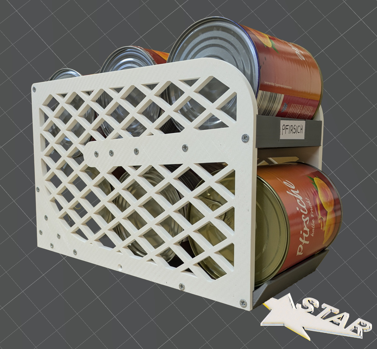 850ml Can storage dispenser "First in - First out" / Lebensmitteldosenlager