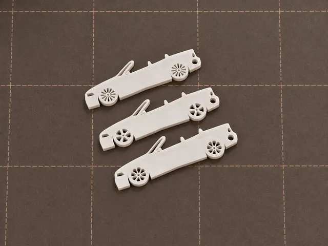 bmw e36 cabrio keychain  wheels