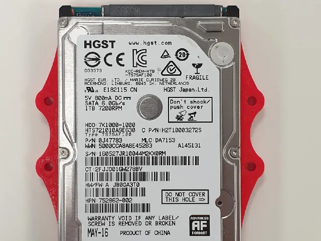2.5 inch surface mount ssd hard drive caddy