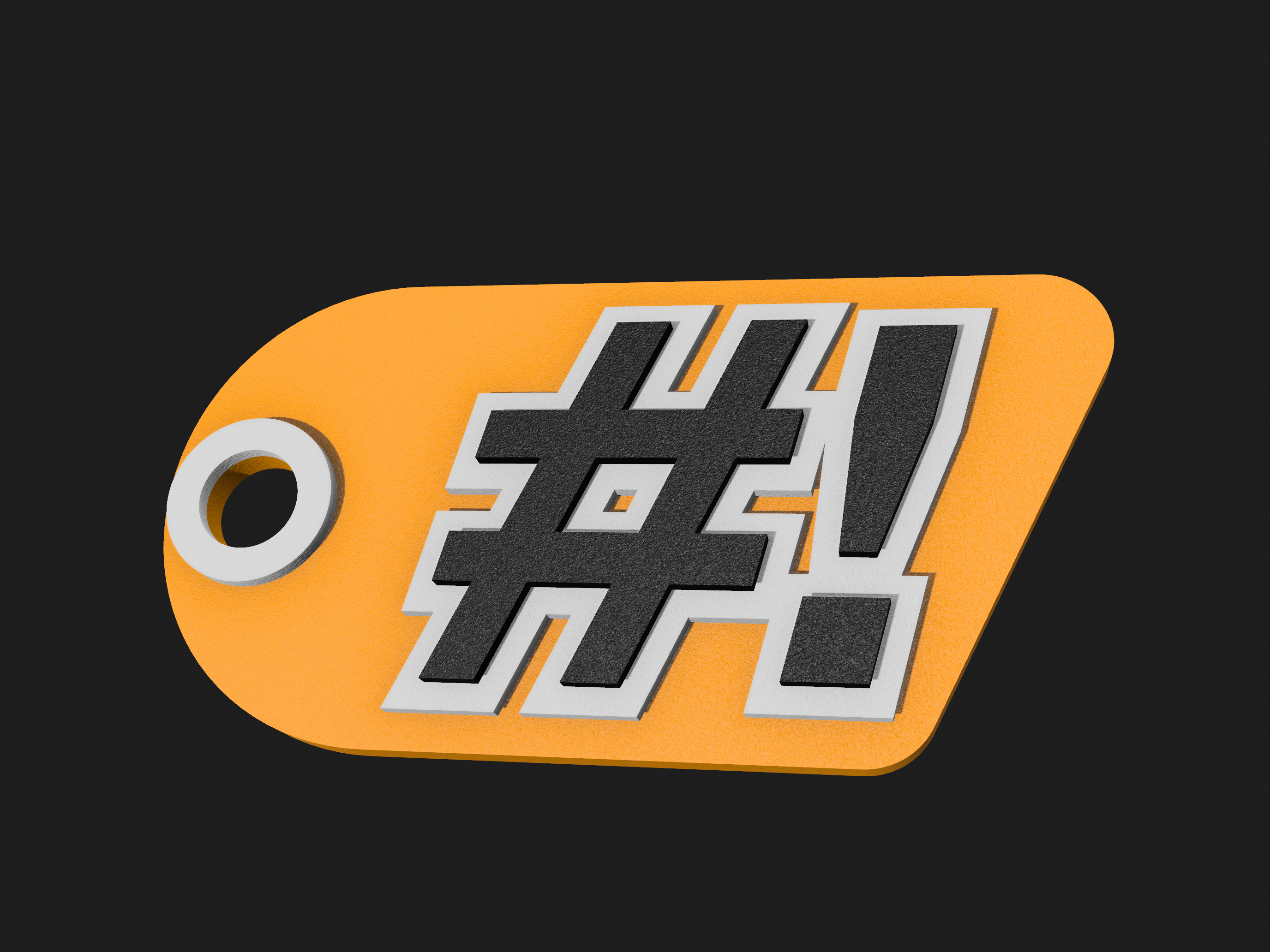 Shebang Keychain