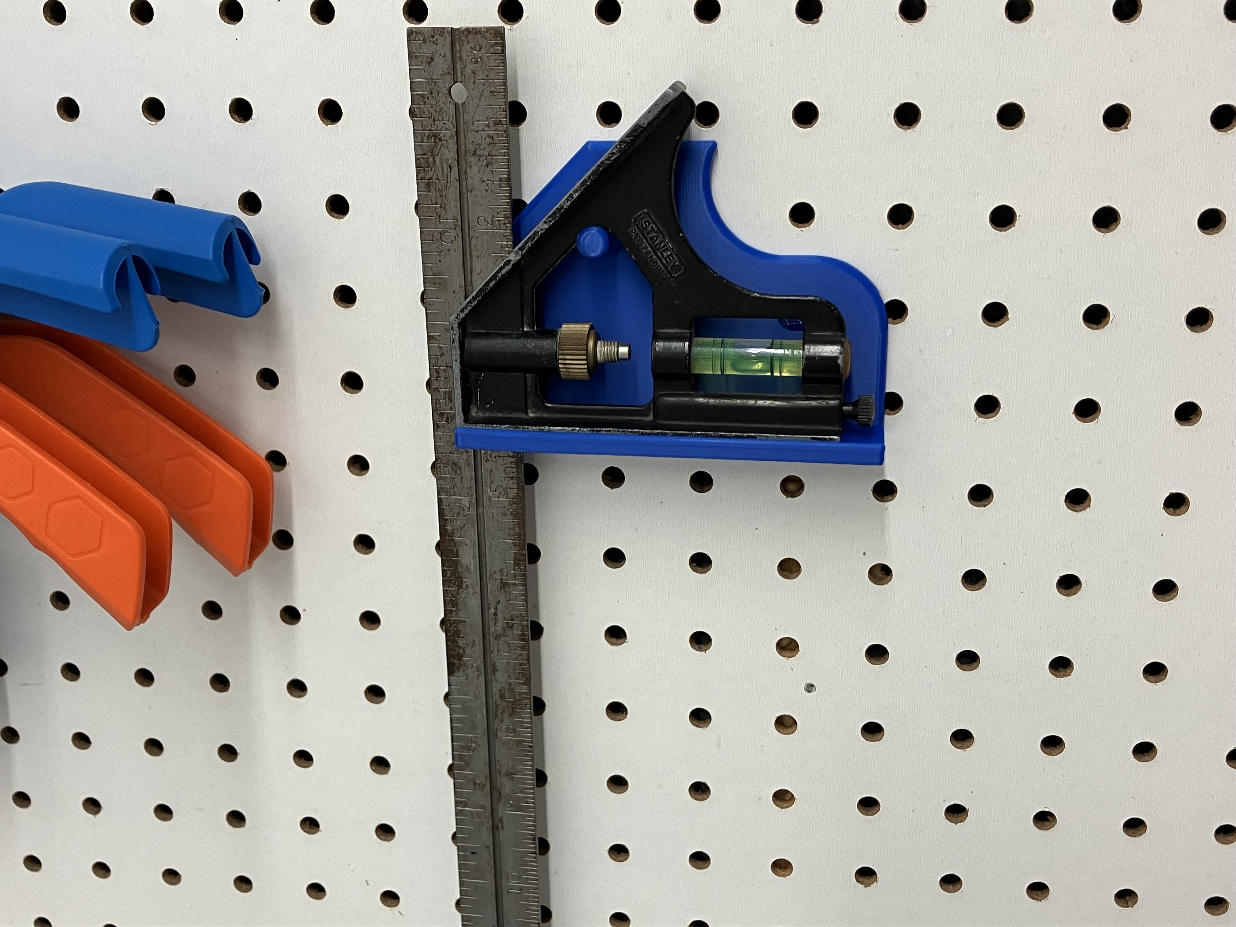 Stanley 12” Combination Square Pegboard Mount