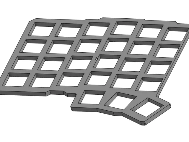 Silakka54 PCB Spacer Plate