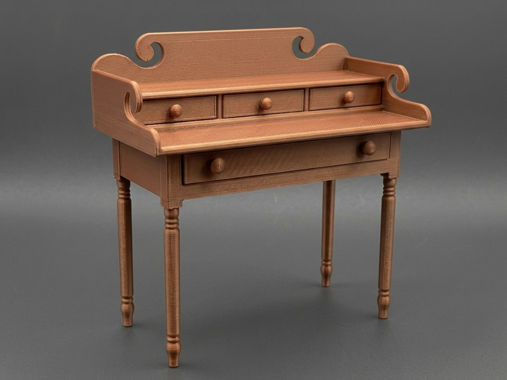 1:12 Doll House New England Writing Desk Regency