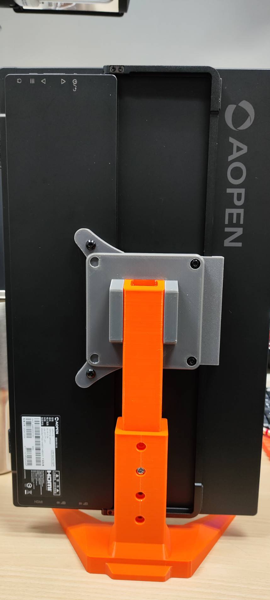 VESA mount for the Aopen 16PM1 series portable monitor