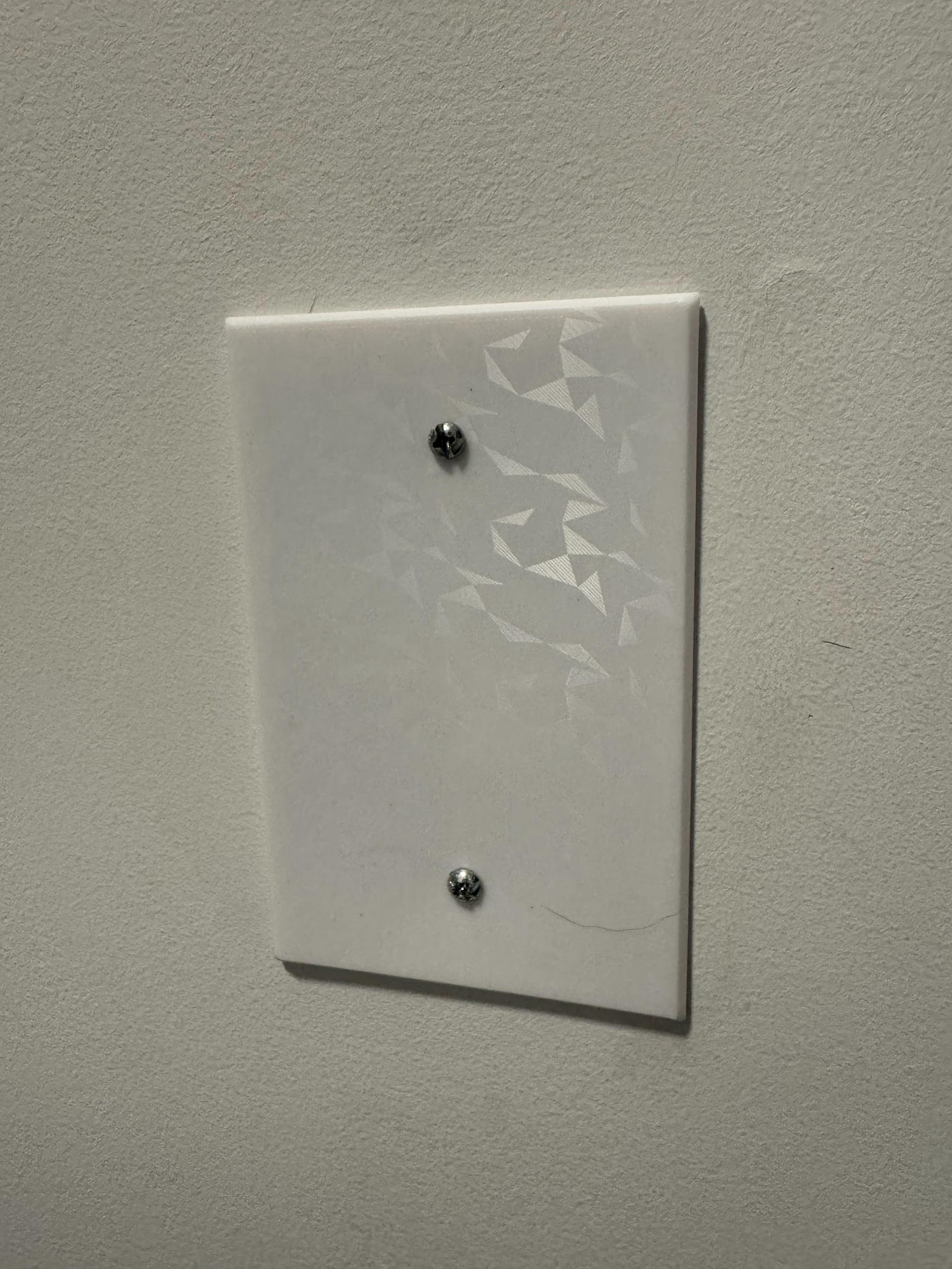 Wall Plate Blank Cover Enlarged (124x80mm)