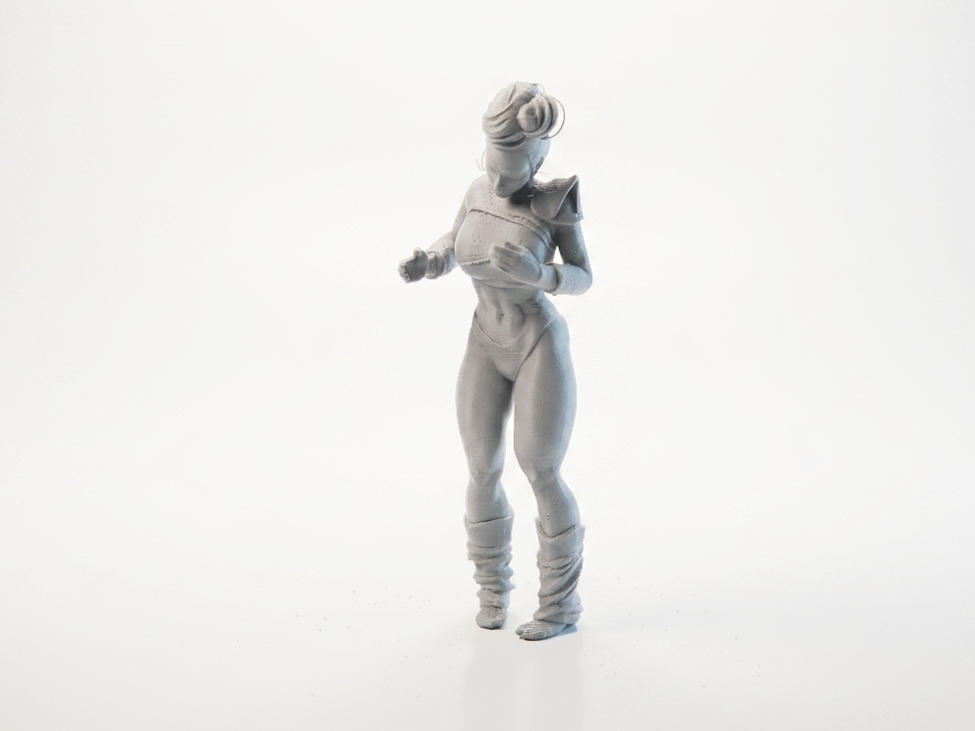 Fit Lady Athletic Female Figurine 3D Printable