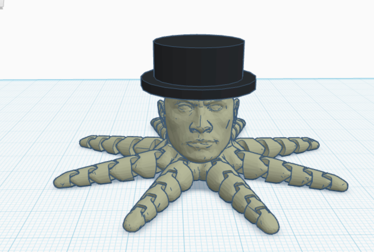 Rocktopuss with top hat