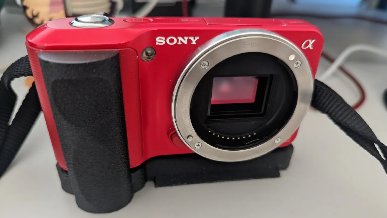 Sony NEX-3 Grip by Jmu | Download free STL model | Printables.com