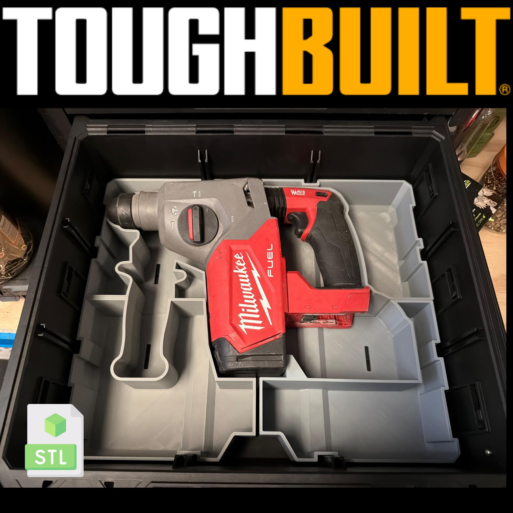 ToughBuilt Drawer Insert for the Milwaukee M18 SDS