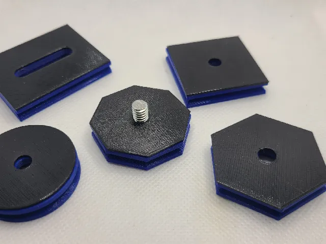 Parameterized Arca Swiss plates and pads