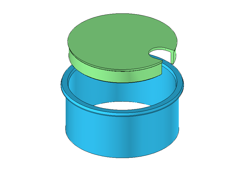 Passe câble 60 mm  avec capot